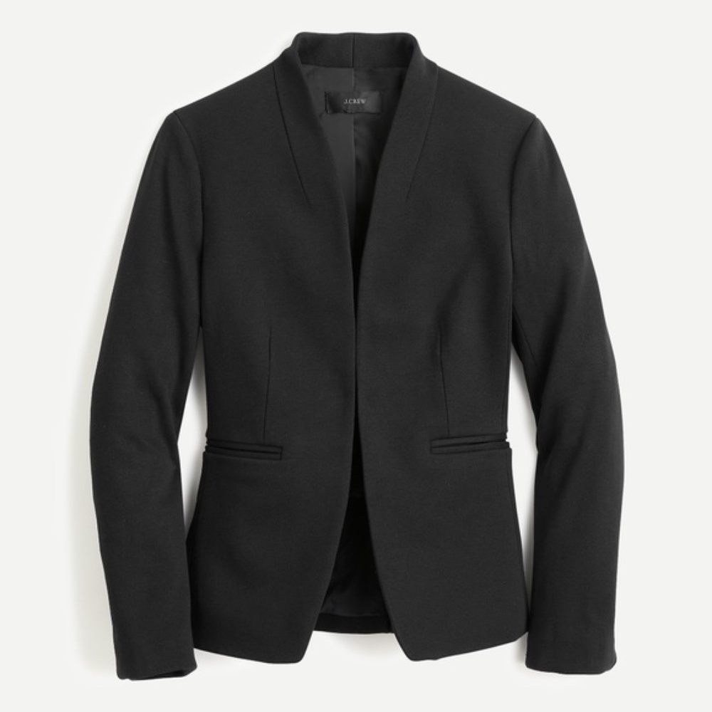 New JCREW Going-Out Blazer in Stretch Twill - Black
